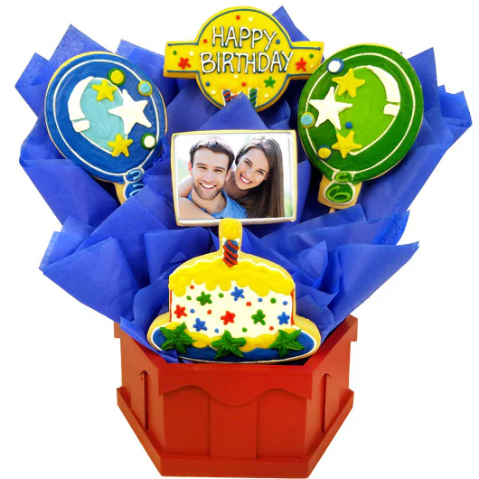 Photo Cookies - Confetti and Candles Primary - Image 2